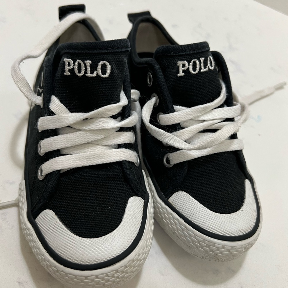 Kids Black and White Sneakers